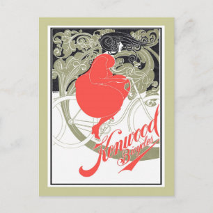 Kenwood Bicycles Art Nouveau Postcard
