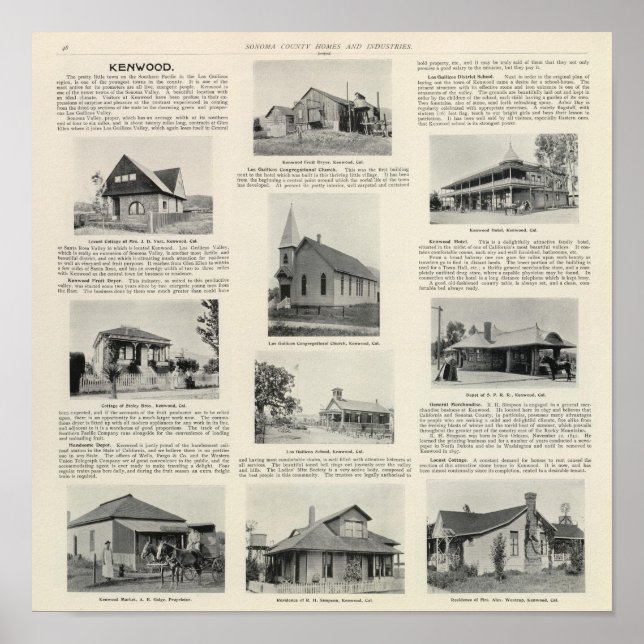 Kenwood, California Poster (Front)