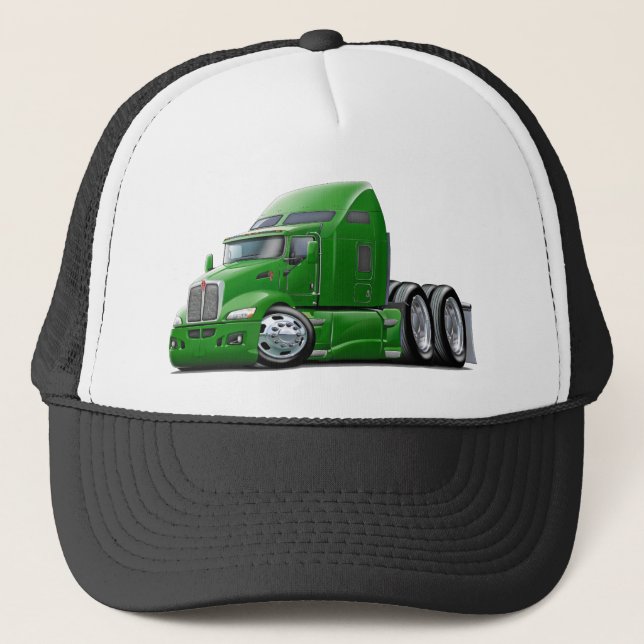 Kenworth 660 Green Truck Trucker Hat (Front)