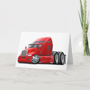 Kenworth 660 Red Truck Card
