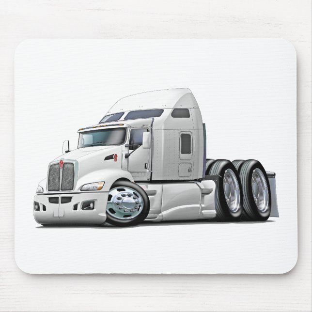 Kenworth 660 White Truck Mouse Pad (Front)