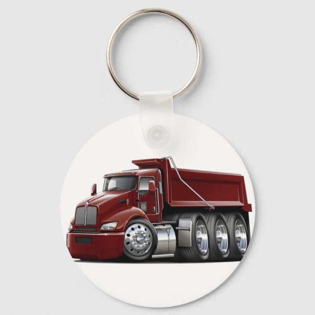 Kenworth T440 Maroon Truck Key Ring (Front)
