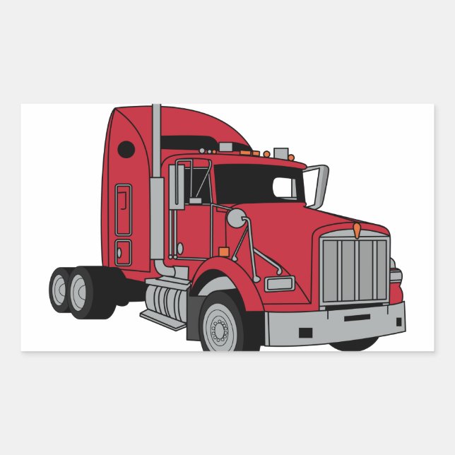 Kenworth Tractor Rectangular Sticker (Front)