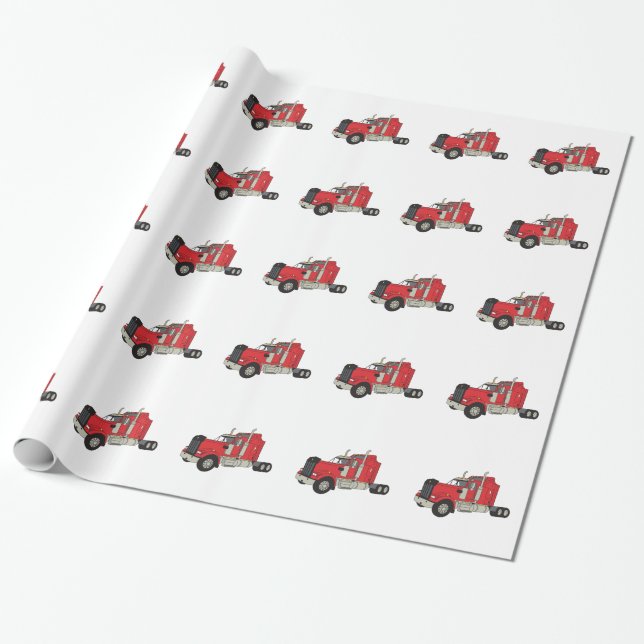 Kenworth Tractor Wrapping Paper (Unrolled)