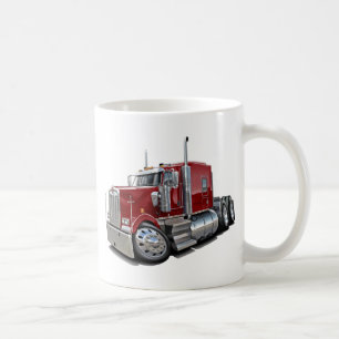 Kenworth w900 Maroon Truck Coffee Mug