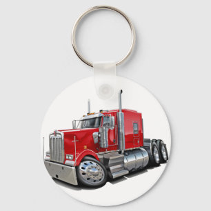 Kenworth w900 Red Truck Key Ring