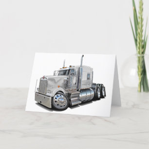 Kenworth w900 White Truck Card