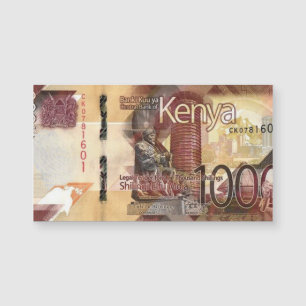 Kenya 1000 Shillings Banknote Magnetic Card