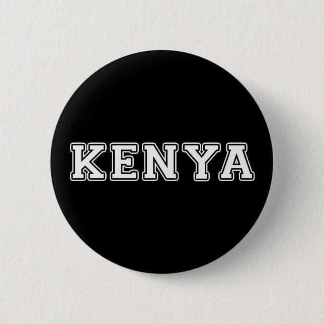 Kenya 6 Cm Round Badge (Front)