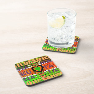 Kenya: All of Africa in One Country - Woven Flag  Coaster