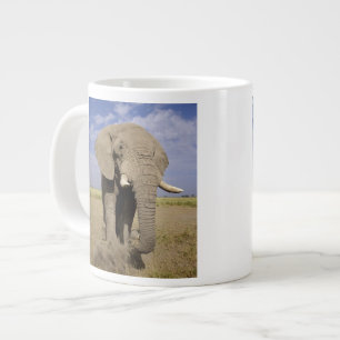 Kenya: Amboseli National Park, male elephant Large Coffee Mug