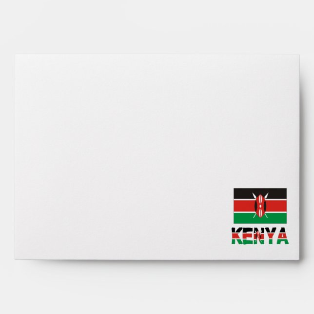 Kenya and Kenyan Flag Envelopes (Front)