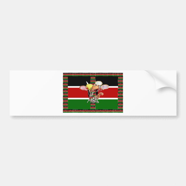 Kenya Birthday Bumper Sticker (Front)