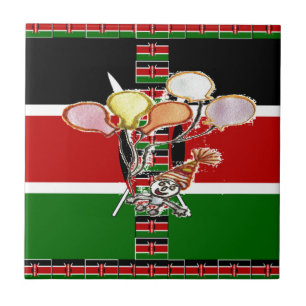 Kenya Birthday Ceramic Tile