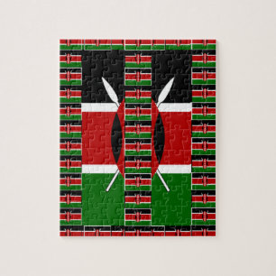 Kenya Black red green Jigsaw Puzzle