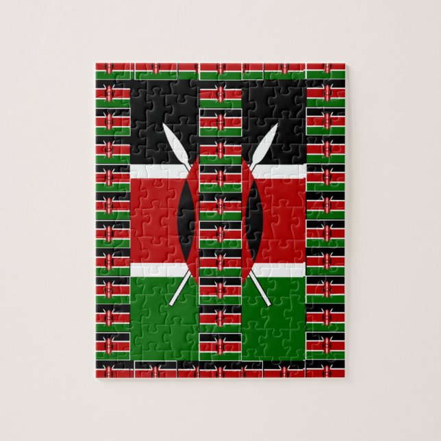 Kenya Black red green Jigsaw Puzzle (Vertical)