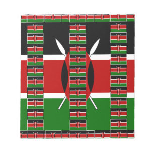 Kenya Black red green Notepad