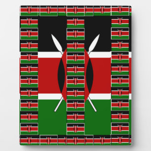 Kenya Black red green Plaque