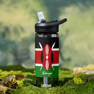 Kenya bottle, patriotic Kenyan Flag Water Bottle