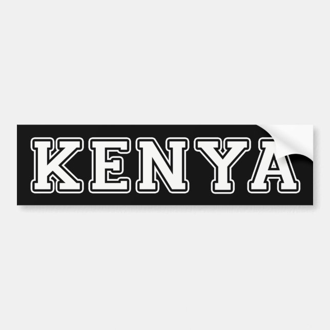 Kenya Bumper Sticker (Front)