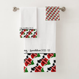 KENYA Christian Custom GOD'S MERCIES Bath Towel Set