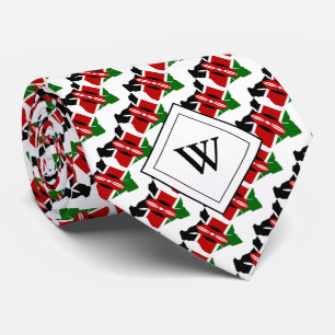 KENYA Christian Scripture Monogram Tie