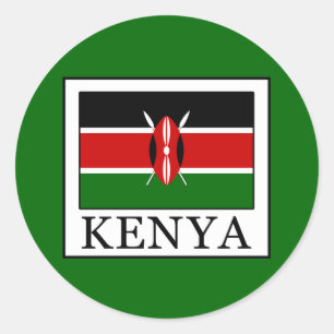 Kenya Classic Round Sticker