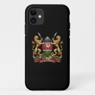 Kenya Coat arms symbol emblem country flag lion iPhone 11 Case