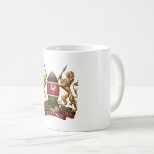 Kenya Coat arms symbol emblem country flag lion Coffee Mug
