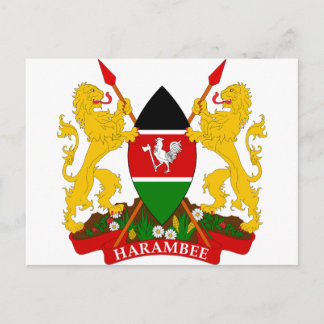 Kenya Coat of Arms Postcard