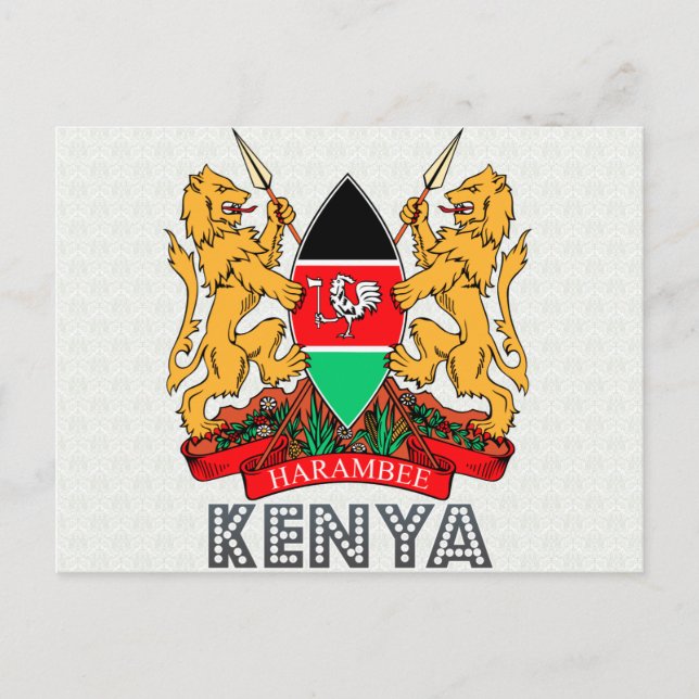 Kenya Coat of Arms Postcard (Front)