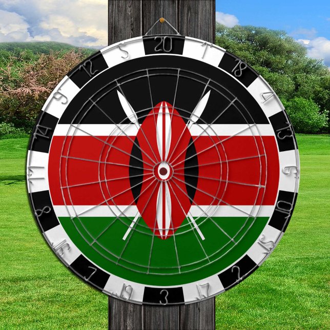 Kenya Dartboard & Kenyan Flag / game board (Creator Uploaded)