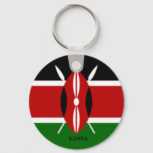 Kenya Flag , Africa Key Ring