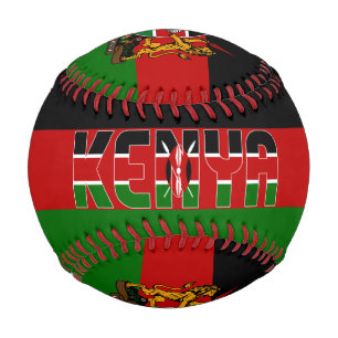 Kenya Flag and Coat of Arms Patriotic Baseball