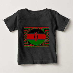 Kenya Flag Art – Patriotic & Modern Design Baby T-Shirt