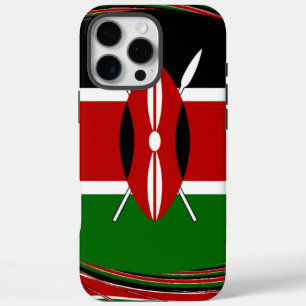 Kenya Flag Art – Patriotic & Modern Design iPhone 16 Pro Max Case