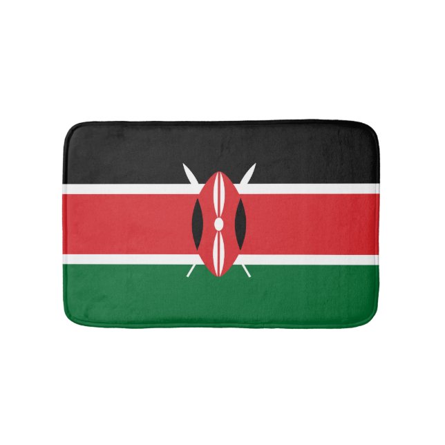 Kenya flag bath mat (Front)