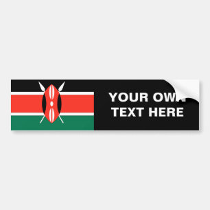 Kenya Flag Bumper Sticker