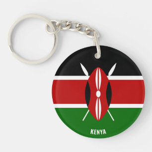 Kenya Flag Charming Patriotic Key Ring