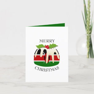 KENYA FLAG   Christmas Pudding   Fassist Holiday Card