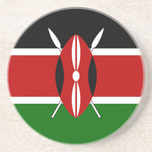 Kenya Flag Coaster
