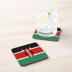 Kenya Flag Coaster