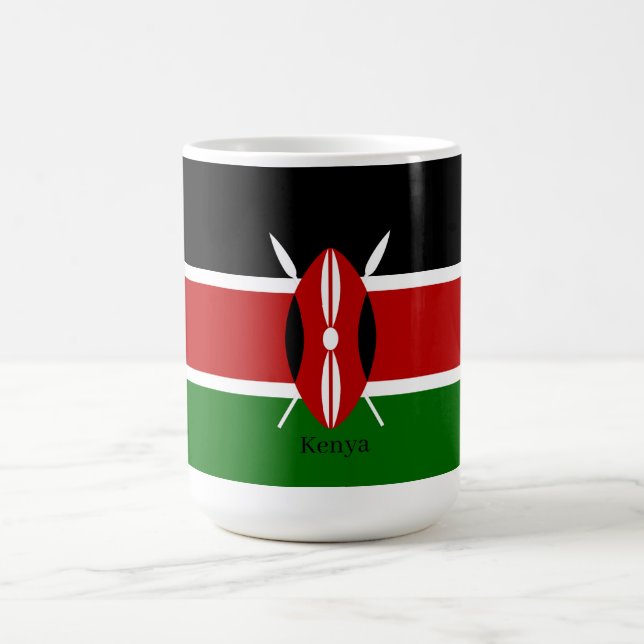Kenya Flag Coffee Mug (Center)