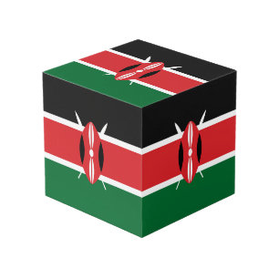 Kenya flag cube