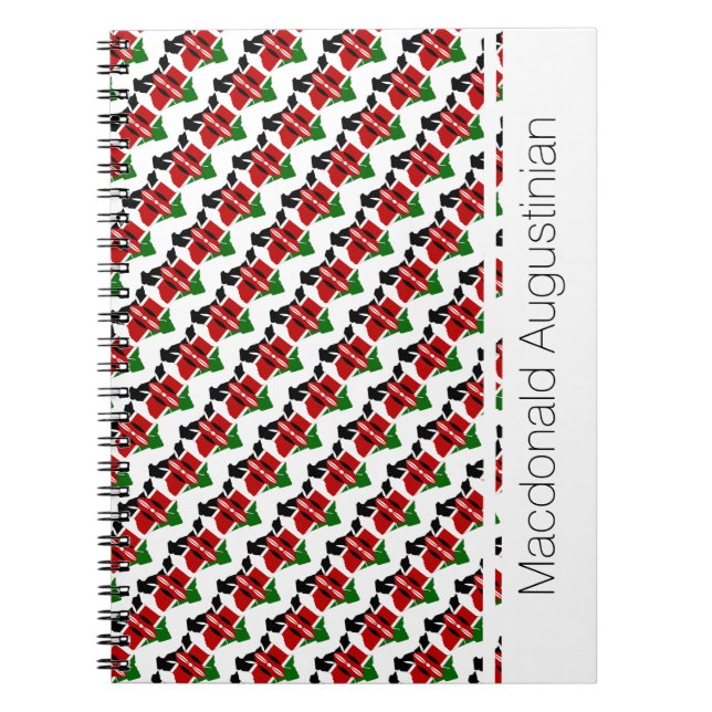 KENYA Flag Custom Patriotic Notebook (Front)