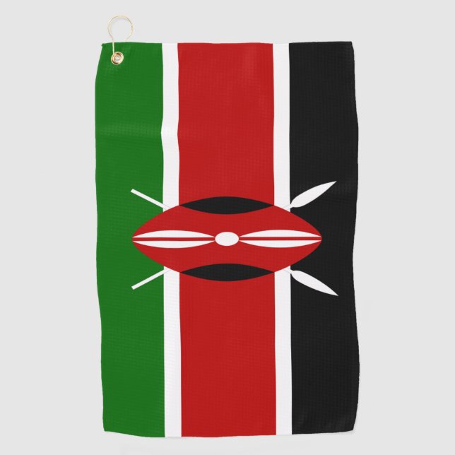 Kenya flag  golf towel (Front)