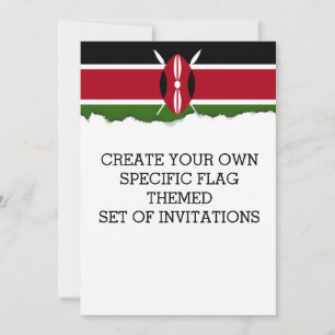 Kenya Flag Invitation