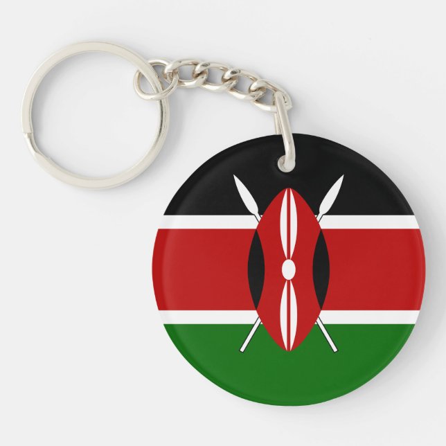 Kenya Flag Key Ring (Front)
