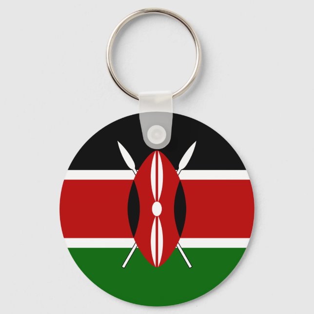 Kenya Flag Key Ring (Front)