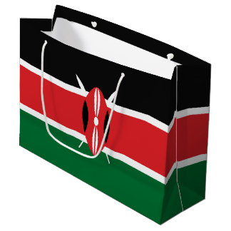Kenya flag large gift bag